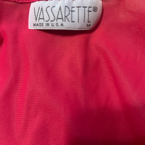 Vintage Vassarette Hot Pink Satin Gown with Matching Robe - Picture 10 of 11